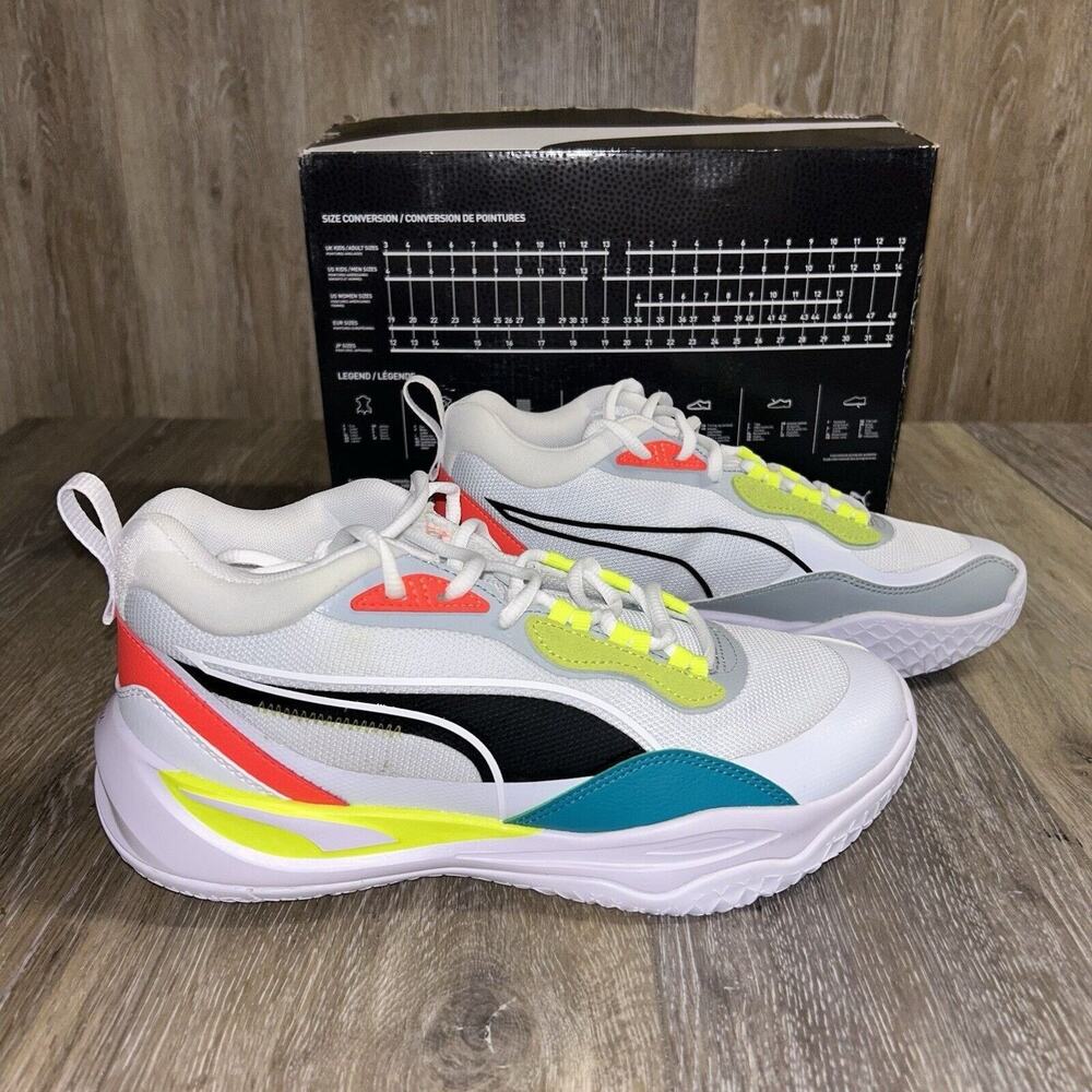 NEW Puma 37757202 Mens US Size 7 Playmaker Pro Basketball Sneaker Shoes White